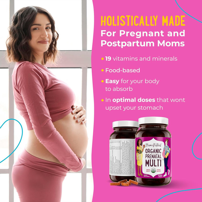 Prenatal Multivitamin by Mama Natural holistically made