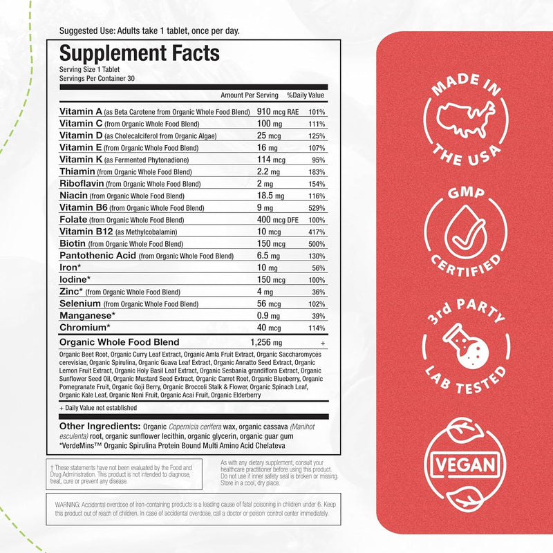 Mama Natural Organic Women's Multivitamin