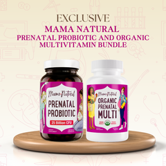 Mama Natural Prenatal Probiotic and Multivitamin Bundle
