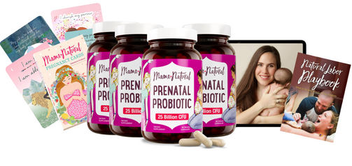 Ultimate Prenatal Probiotic Bundle - Buy 3 Get 1 (4 x Prenatal Probiotics + Pregnancy Affirmation Cards + 3 Secrets to a Natural Chilbirth Masterclass + Natural Labor Playbook Ebook)