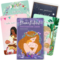 Mama Natural Postpartum Affirmation Cards