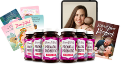 Mama Natural Ultimate Value Bundle (6 x Prenatal Probiotics + Pregnancy Affirmation Cards + 3 Secrets to a Natural Chilbirth Masterclass + Natural Labor Playbook Ebook)