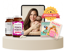 Prenatal Super-Mom Bundle (2 x Prenatal Probiotics + Pregnancy Affirmation Cards + Natural Birth Webinar Access + Natural Labor Playbook Ebook)